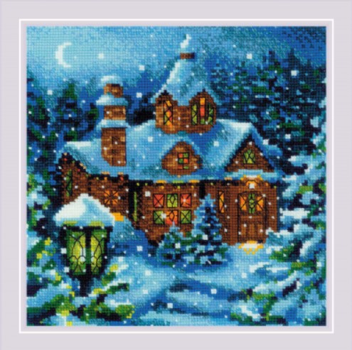 click here to view larger image of Snowfall in the Forest (counted cross stitch kit)