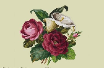 click here to view larger image of Calla Lily and Roses, A (chart)