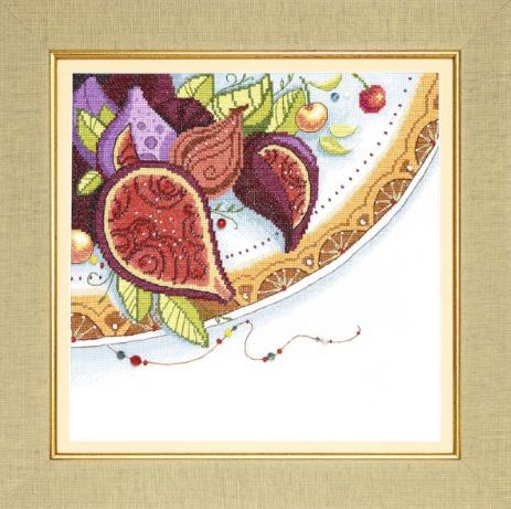 click here to view larger image of Colors of East - Fig (counted cross stitch kit)