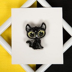 click here to view larger image of Black Cat (bead kit)