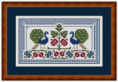 click here to view larger image of Peacocks and Pomegranates (chart)