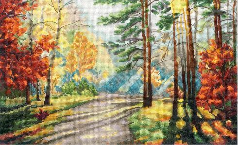 click here to view larger image of Forest Colors (counted cross stitch kit)