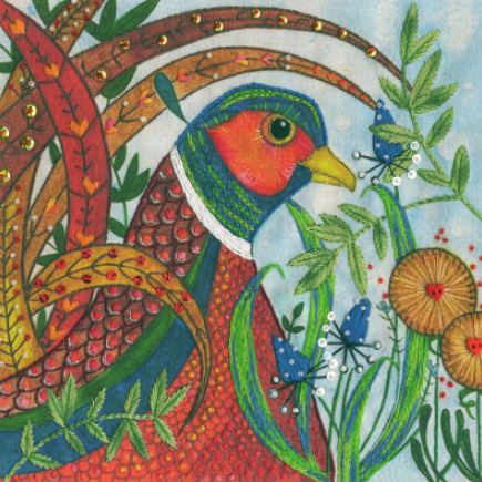 click here to view larger image of Pheasant  (embroidery kit)