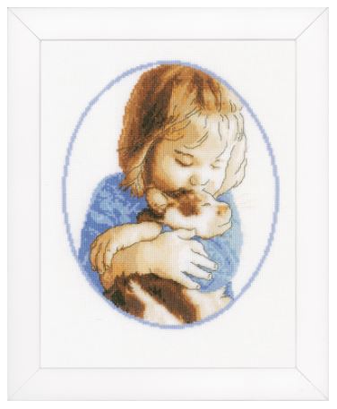 click here to view larger image of Cat Cuddles (counted cross stitch kit)