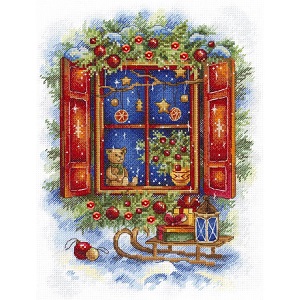 click here to view larger image of Waiting for the Holiday (counted cross stitch kit)