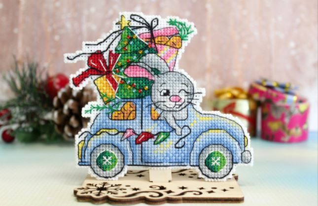 click here to view larger image of Christmas Trip - 2 sided  (counted cross stitch kit)