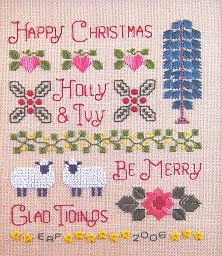click here to view larger image of Holly and Ivy Sampler (chart)