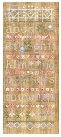 click here to view larger image of Pastel Alphabet Sampler (chart)