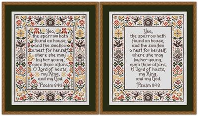 click here to view larger image of Late Summer Sparrows and Swallows / Psalm 84 3 (chart)