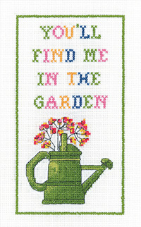 click here to view larger image of In the Garden (counted cross stitch kit)