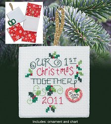 click here to view larger image of Christmas Pocket Ornament - 1st Christmas Together (chart)