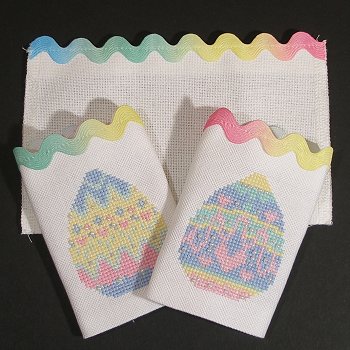 click here to view larger image of Silverware Pocket - Easter (fabric)