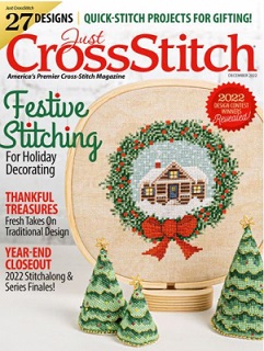 click here to view larger image of 2022 Just Cross Stitch November/December (magazines)