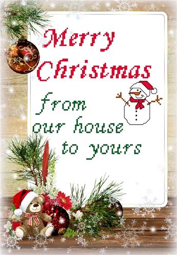 click here to view larger image of Merry Christmas from Our House (chart)