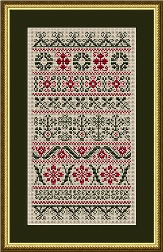 Christmas Band Sampler - click here for more details about chart