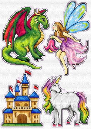 click here to view larger image of Magic Heroes (counted cross stitch kit)