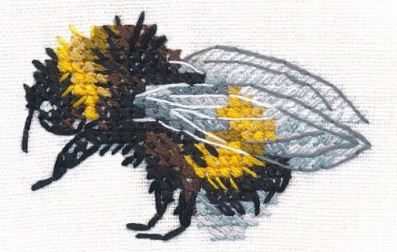 click here to view larger image of Shaggy Bumblebee (counted cross stitch kit)
