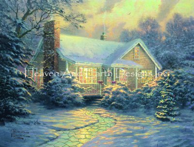 click here to view larger image of Christmas Cottage - Thomas Kinkade (chart)