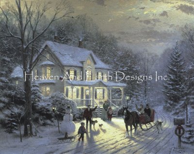click here to view larger image of Home for the Holidays - Thomas Kinkade (chart)