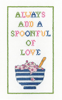 click here to view larger image of Spoonful of Love (counted cross stitch kit)