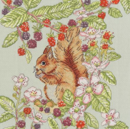 click here to view larger image of Bramble Garden (counted cross stitch kit)