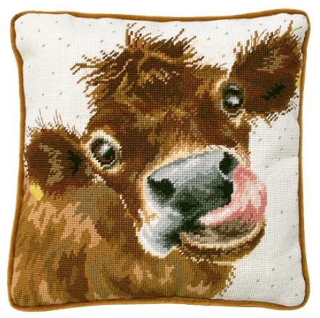 click here to view larger image of Moo / Tapestry (needlepoint kit)