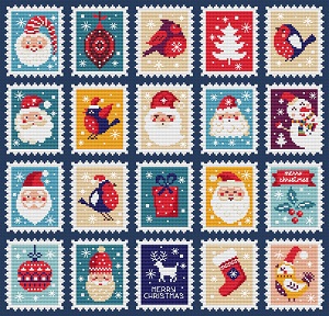 click here to view larger image of Christmas Stamps (chart)