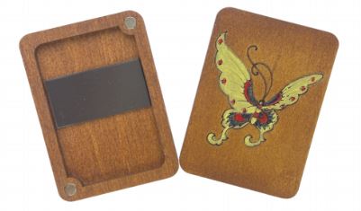 click here to view larger image of Wooden Needle Case/Butterfly - KF056/3 (accessory)