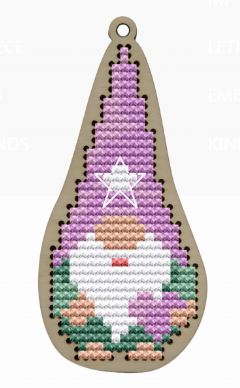 click here to view larger image of Cute Gnome (counted cross stitch kit)