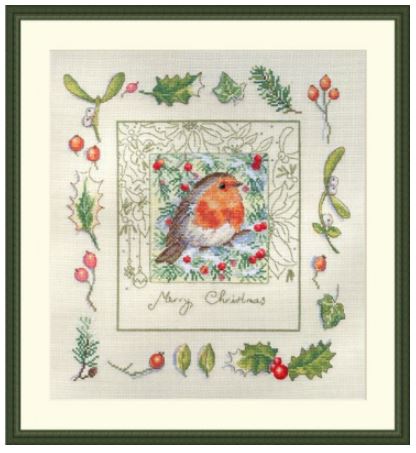 click here to view larger image of Christmas Robin (counted cross stitch kit)