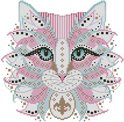 click here to view larger image of Colorful Cats - Antoinette (chart)