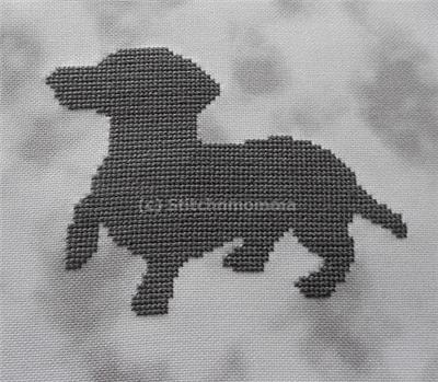 click here to view larger image of Dog Silhouette - Dachshund (chart)