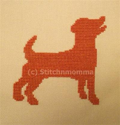 click here to view larger image of Dog Silhouette - Jack Russell (chart)