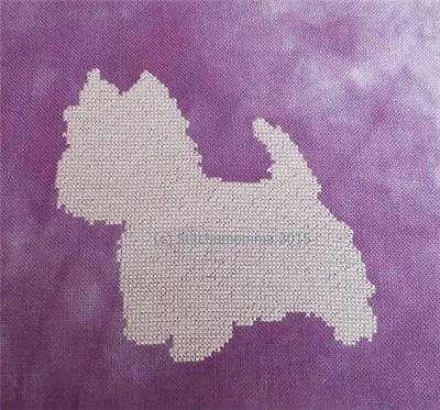 click here to view larger image of Dog Silhouette - Westie (chart)