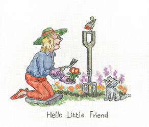 click here to view larger image of Hello Little Friend (counted cross stitch kit)