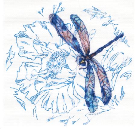click here to view larger image of Dance of Dragonflies (counted cross stitch kit)
