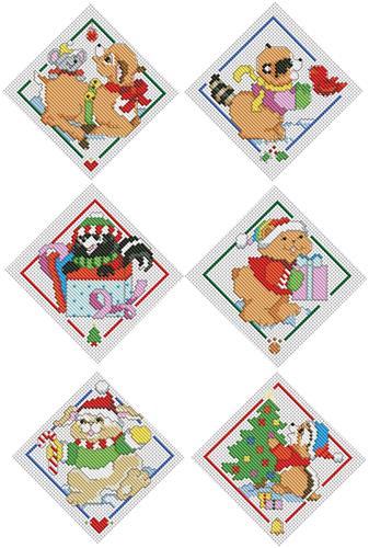 click here to view larger image of Santas Woodland Friends Ornaments (chart)
