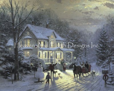 click here to view larger image of Home for the Holidays/Mini - Thomas Kinkade (chart)