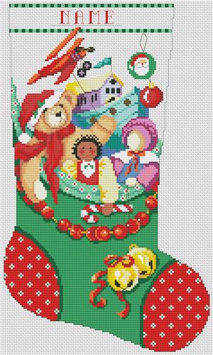 click here to view larger image of Chock Full of Toys Stocking (chart)