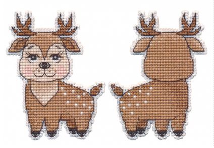 click here to view larger image of Christmas Tree Toy - Fawn (counted cross stitch kit)