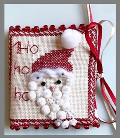 click here to view larger image of Ho Ho Ho Needle Book (counted cross stitch kit)