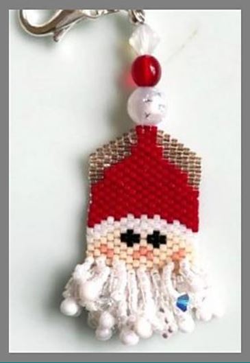 click here to view larger image of Ho Ho Ho Fob (counted cross stitch kit)