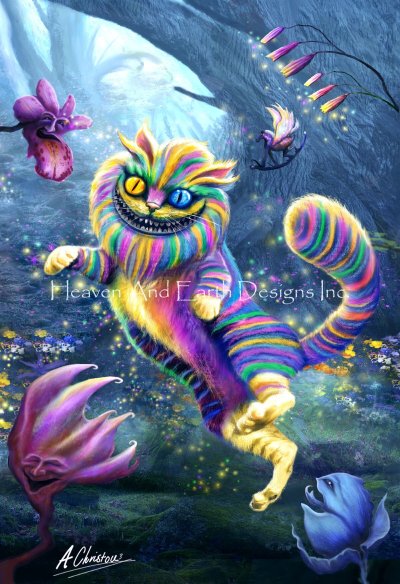 click here to view larger image of Rainbow Cheshire Cat - Anthony Christou (chart)