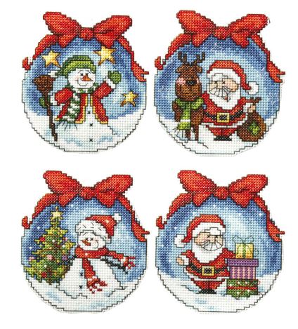 click here to view larger image of Christmas Balls - 7631 (counted cross stitch kit)