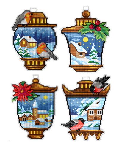 click here to view larger image of Winter Lantern - SA7688 (counted cross stitch kit)