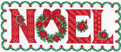 click here to view larger image of Wreath Noel - Ursula Michael (counted cross stitch kit)