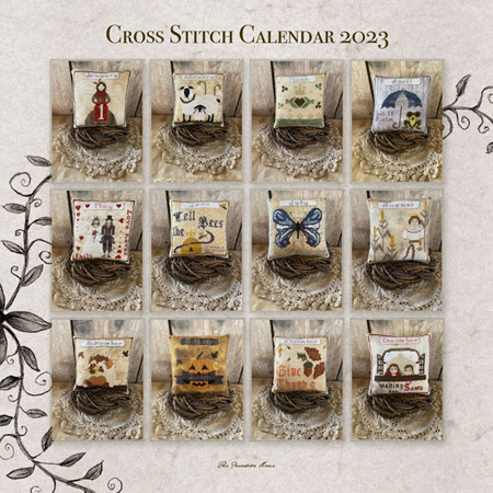 click here to view larger image of Cross Stitch Calendar 2023 (chart)