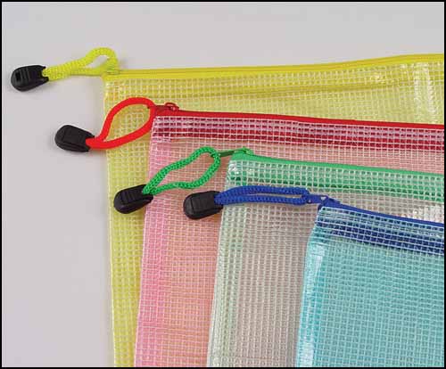 click here to view larger image of Mesh Zipper Storage Bag - 12 x 17in (Storage and Craft Organisers)