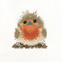 click here to view larger image of Rufus Robin (counted cross stitch kit)