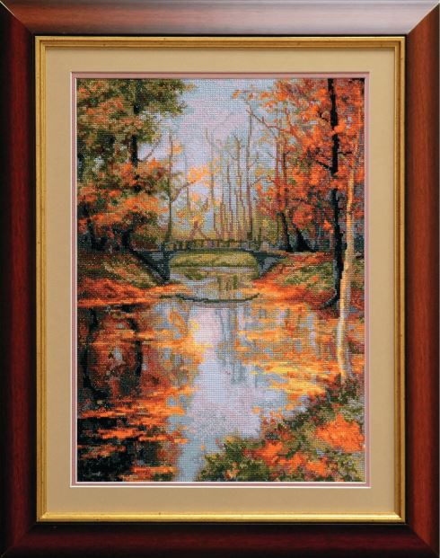 click here to view larger image of Gold Autumn (counted cross stitch kit)